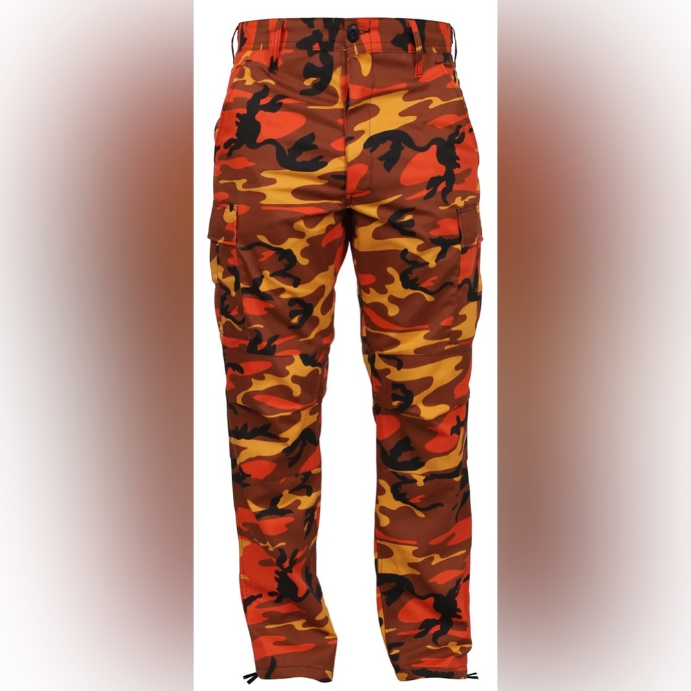 Rothco Orange Men's Camouflage Cargo Pants